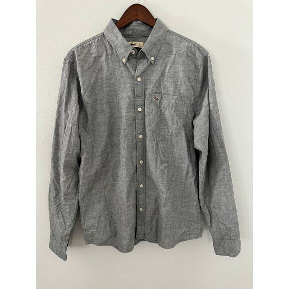 Hollister Long Sleeve Oxford sz Large - Picture 1 of 3